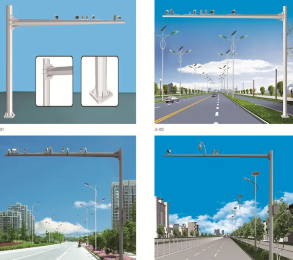 交通電子警察監(jiān)控桿有哪些類(lèi)型，如何識(shí)別？